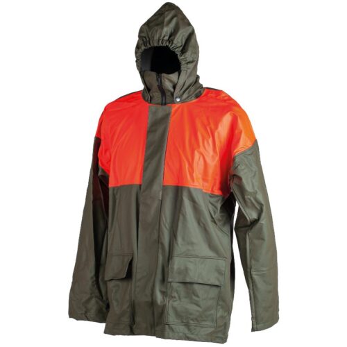 gree orange waterproof coat